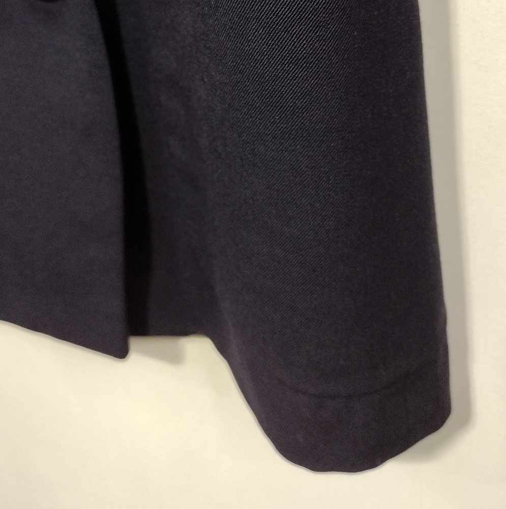 Mark Shable 100% Wool Double-Breasted Blazer Women's 8 Blue Office Career Preppy - Picture 3 of 8